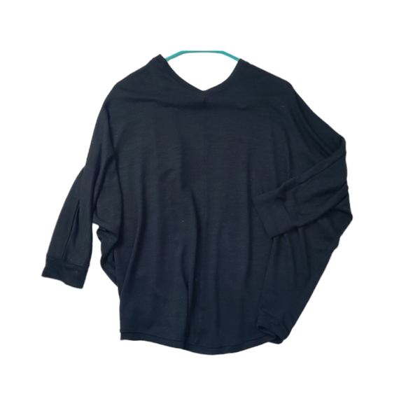 Gap Black Batwing Rounded Hem Open Front Cardigan Small Slouchy Cardigan‎ - Picture 2 of 8